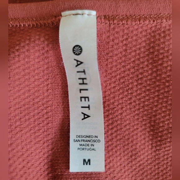 Athleta Fastest Track Top Womens S Neon Orange Short Sleeve Pullover Ruched Tee - Picture 11 of 11